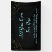Glittery Gold Light Strings Ihren eigenen Text hin Banner (Vertikal)