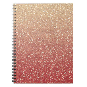 Glittery Gold Melon Notizblock