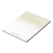 Glittery Gold Notizblock (Rotiert)
