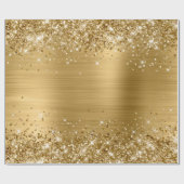 Glittery Gold Ombre Foil Geschenkpapier (Flach)