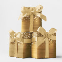 Glittery Gold Ombre Foil