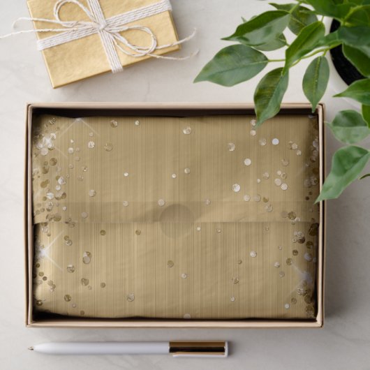 Glittery Gold Ombre Foil Seidenpapier (Geschenk)
