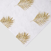 Glittery Gold Palms Tropical Weddings Celebrations Seidenpapier (Detail)
