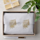 Glittery Gold Palms Tropical Weddings Celebrations Seidenpapier (Geschenk)