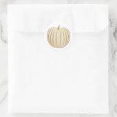 Glittery Gold Pumpkin Fall Umschlag Aufkleber (Tasche)
