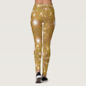 Glittery Gold Shine Bright Leggings (Rückseite)