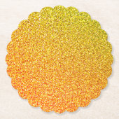 Glittery Gold Sparkle Wedding Geburtstag Ombre Far Untersetzer (Vorderseite)