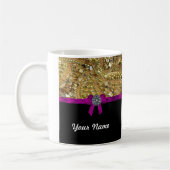 Glittery Gold u. Schwarzes Kaffeetasse (Links)