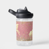 Glittery Gold Unicorn Trinkflasche (rechts)