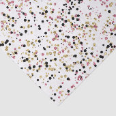 Glittery Goldrosa-Schwarzesconfetti-Punkte Seidenpapier (Ausschnitt)