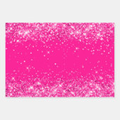 Glittery Hot Pink Geschenkpapier Set (Vorderseite 2)