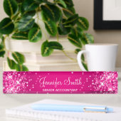 Glittery Hot Pink Gradient Namensplakette