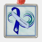 Glittery Hydrocephalus Ribbon Ornament (Vorne)