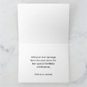 Glittery Imitate Gold Silber 40. Geburtstag Willko Karte (Innenseite)