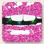 GLITTERY KUSS UNTERSETZER (Vorderseite)