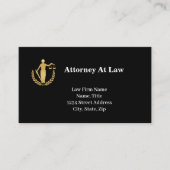 Glittery Lady Justice Lawyer Business Cards Visitenkarte (Vorderseite)