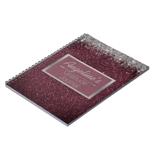 Glittery Lavender Silver Danky Journal Notizblock (Linke Seite)