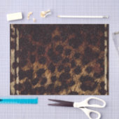Glittery Leopard Cheetah Animal Print Wild Exotic Seidenpapier (Handwerk)