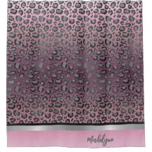 Glittery Leopard Print auf Hot Pink