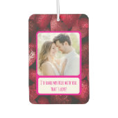 Glittery Liebe Meine Freunde teilen Autolufterfrischer (Vorderseite)