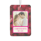 Glittery Liebe Meine Freunde teilen Autolufterfrischer (Rückseite)