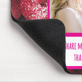 Glittery Liebe meine Freunde teilen Mousepad (Ecke)