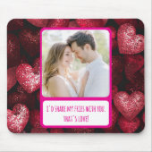 Glittery Liebe meine Freunde teilen Mousepad (Vorne)