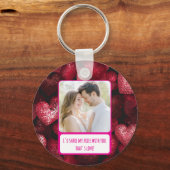 Glittery Liebe Meine Freunde teilen Schlüsselanhänger (Vorderseite)