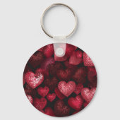 Glittery Liebe Meine Freunde teilen Schlüsselanhänger (Rückseite)