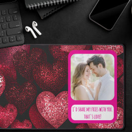Glittery Liebe Meine Freunde teilen Schreibtischunterlage