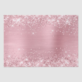 Glittery Light Baby Pink Ombre Foil Seidenpapier
