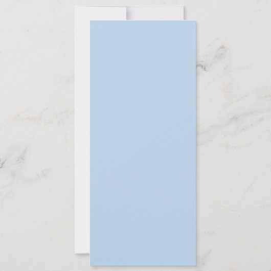 Glittery Light Blue Metallic Look Sweet 16 Einladung (Rückseite)