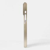 Glittery Light Gold Metallic Girly Signature iPhone Hülle (Linke Seite)