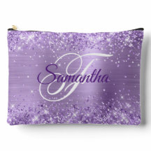Glittery Light Lila Foil Extravagant Monogram