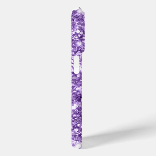 Glittery Light Lila Glam Girly Signature Case-Mate iPhone Hülle (Rückseite / Rechts)