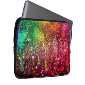Glittery (looking) Laptop Computer Electronics Bag Laptopschutzhülle (Vorne Rechts)