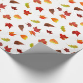 Glittery Maple-Blätter Geschenkpapier (Ecke)