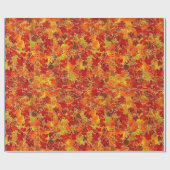 Glittery Maple-Blätter Geschenkpapier (Flach)