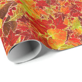 Glittery Maple-Blätter Geschenkpapier (Rolleneckpunkt)