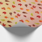 Glittery Maple-Blätter Geschenkpapier (Ecke)