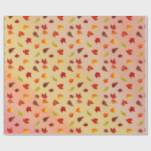 Glittery Maple-Blätter Geschenkpapier (Flach)