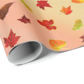 Glittery Maple-Blätter Geschenkpapier (Rolleneckpunkt)