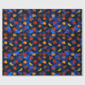 Glittery Maple-Blätter Geschenkpapier (Flach)