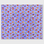 Glittery Maple-Blätter Geschenkpapier (Flach)