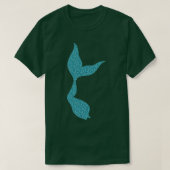 Glittery Mermaid Schwanz T-Shirt (Design vorne)