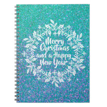 Glittery Merry Christmas | Notebook