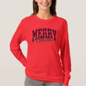 Glittery Merry Christmas T-Shirt (Vorderseite)