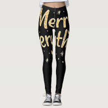Glittery "Merry Everything" Text on Black