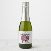 Glittery New Year's Eve Party Schaumweinetikett (Vorderseite)