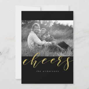 Glittery New Years Feiertagskarte